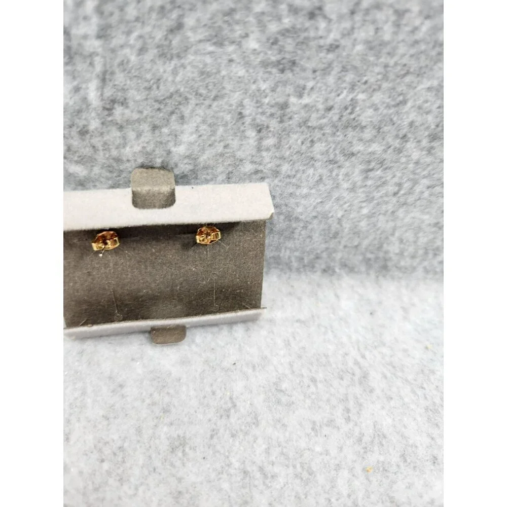 Tea Time Gold‎ & White Novelty Pierced Earrings By Avon  Surgical Steel Posts